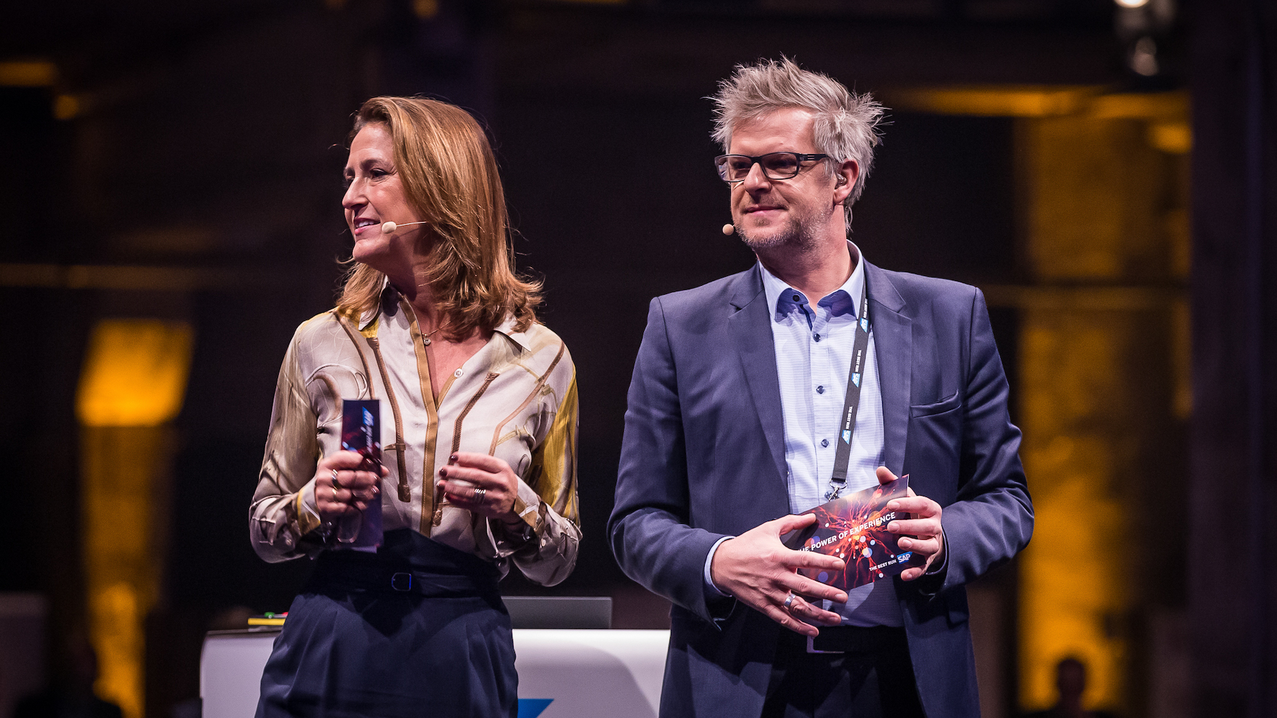 Moderatoren Nicole Bierhoff und Holger Erdrich