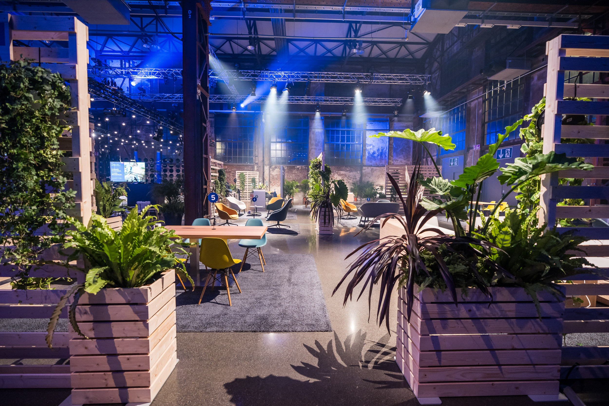 CONNECT 2023 Setup in der Location